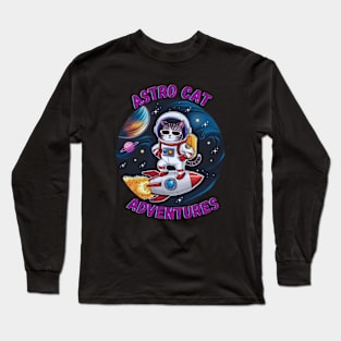 Cat Astronaut Long Sleeve T-Shirt